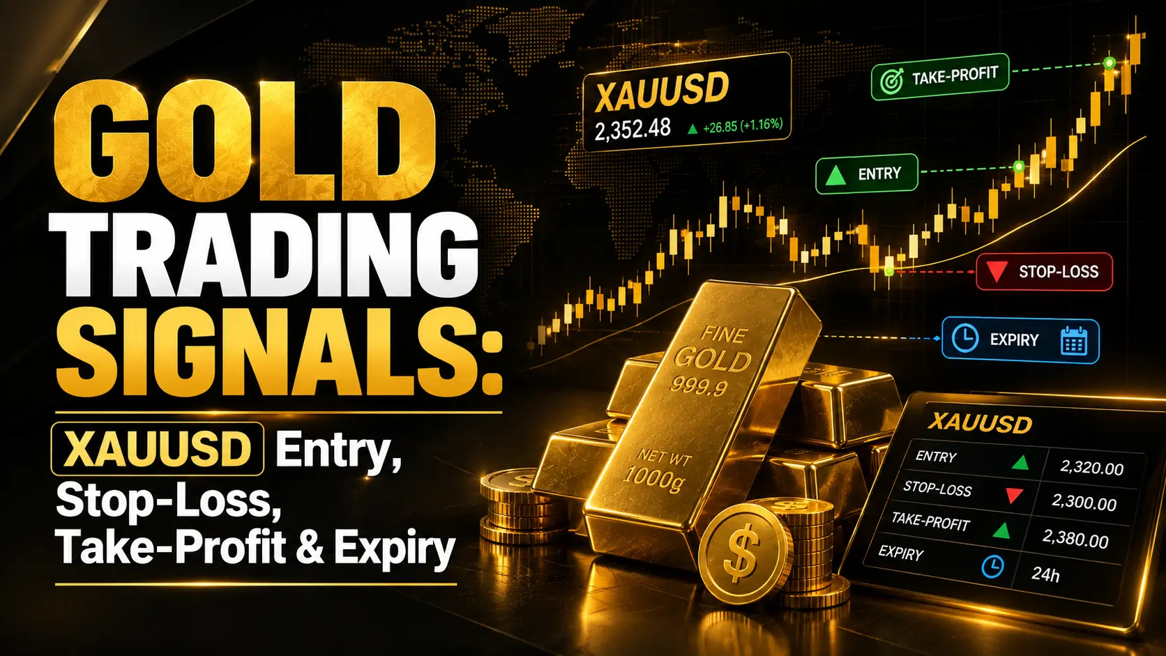 Read more about the article Gold Trading Signals: XAUUSD Entry, Stop-Loss, Take-Profit & Expiry